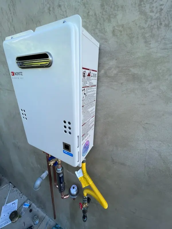 Tankless water heater installation for Ridgewood homes