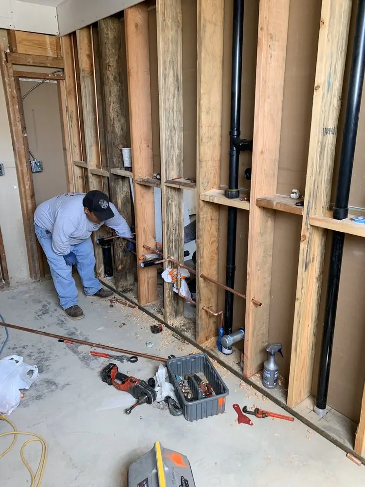 Commercial rough-in plumbing for Water Heater Replacement in Ridgewood